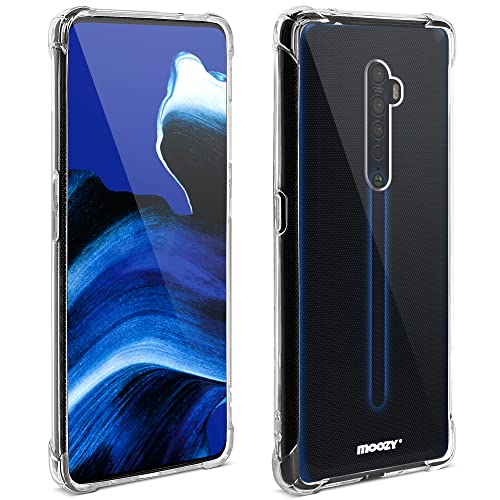 Moozy Transparent Silikon Hülle für Oppo Reno 2 - Stoßfest Klar TPU Case Handyhülle Schutzhülle von Moozy