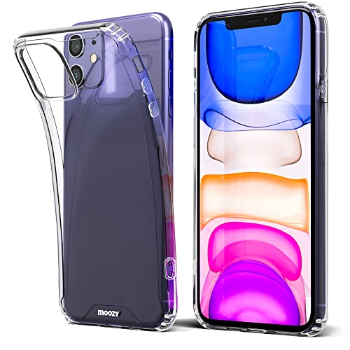 Moozy Xframe Stoßfeste Hülle für iPhone 11 - Transparente Handyhülle mit Durchsichtigem Rahmen, Zweifarbiges Klares Hybrid-Case Cover Schutzhülle mit TPU-Rand Moozy Xframe Stoßfeste Hülle für iPhone 11 - Transparente Handyhülle mit Durchsichtigem Rahmen, Zweifarbiges Klares Hybrid-Case Cover Schutzhülle mit TPU-Rand von Moozy