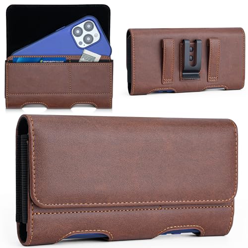 Mopaclle Handy-Holster mit Gürtelclip für Samsung Galaxy S25 Ultra S24 Ultra S23 S22 Ultra, Handy-Gürtelhalter mit Metallclip und Zwei Gürtelschlaufen für Galaxy F16/F14/F06/F55, A56/A36/A26/A16/A71 von Mopaclle
