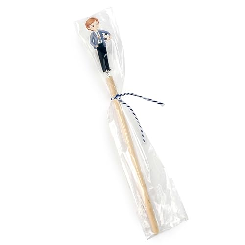Mopec WA651 Set mit 6 Buntstiften für Kinder, Kommunion, mit Ball, 24 cm, verziert, mehrfarbig, normal von Mopec