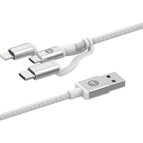 ZAGG Mophie Usb A naar Usb C/Lightning/Micro Usb Kabel 1m Wit von Mophie