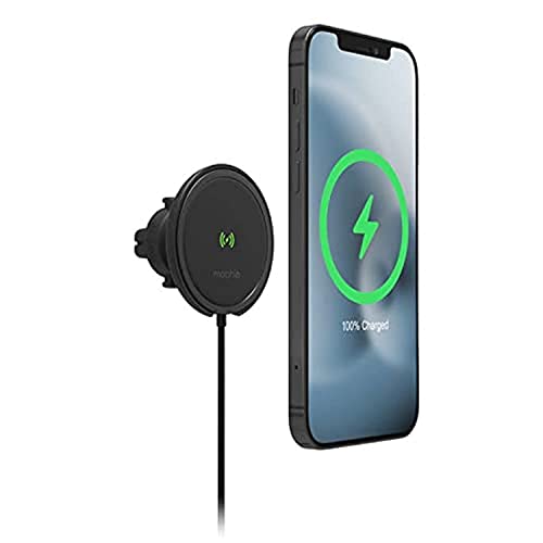 mophie Snap+ Kabellose Halterung für Lüftungsschlitze, magnetisch, universell, kabellos, kompatibel mit Snap und MagSafe von Mophie