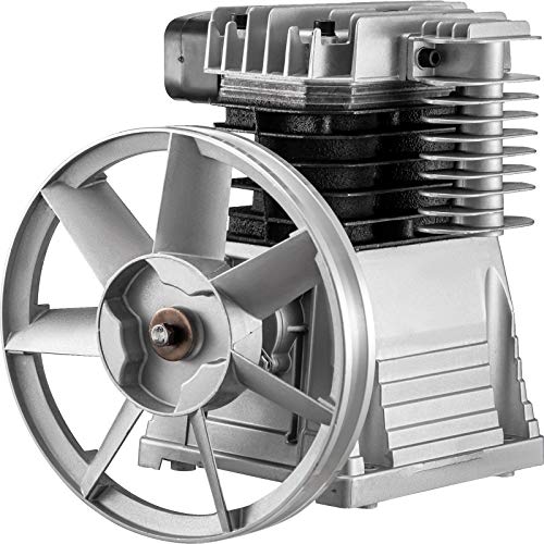 Mophorn Kompressor Aggregat 2 Zylinder Kompressor 3KW 375L Aerotec Kompressor Luftdruck Aggregat max 11 bar für die chemische Industrie (3KW), Silber von Mophorn