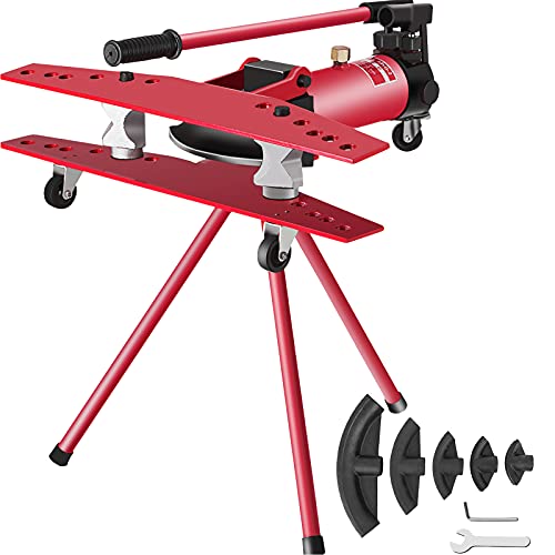 Mophorn Rohrbiegemaschine 2,75-4,5mm Biegeschlauch Manuelle Schlauchdicke 16T Biegen Presser Bender Rohr Stahl Ausgang 22mm-60mm Außendurchmesser (16T) von Mophorn