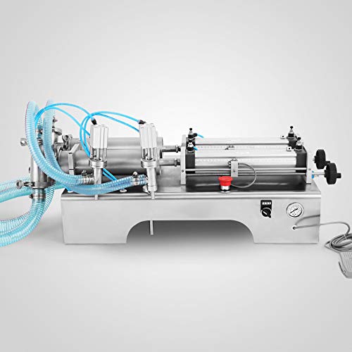 VEVOR 10W Füllmaschine Flüssigkeit 100-1000ML Liquid Filling Machine Abfüller Flüssigkeitsabfüllmaschine mit Doppelkopf von Mophorn