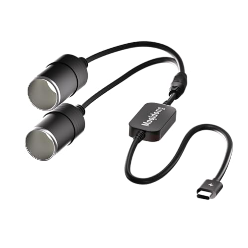 Moqidong USB C auf Zigarettenanzünder: 30W 12V 2.5A PD 3.0 Typ-C USB auf Zigarettenanzünder 12V Zweifach-Zigarettenanzünderbuchse Adapter für Powerbank Auto Moqidong USB C auf Zigarettenanzünder: 30W 12V 2.5A PD 3.0 Typ-C USB auf Zigarettenanzünder 12V Zweifach-Zigarettenanzünderbuchse Adapter für Powerbank Auto von Moqidong