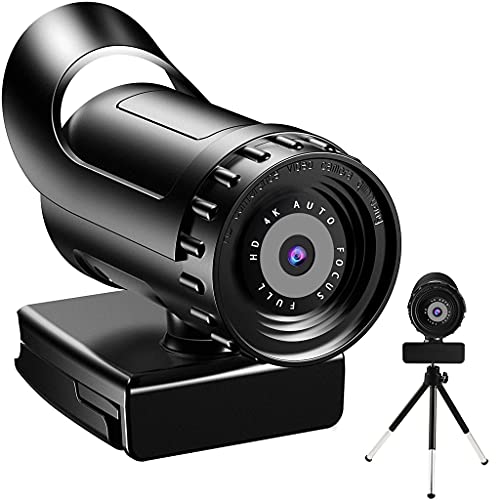 2K 4K Webcam mit eingebautem Mikrofon Weitwinkelansicht USB 2.0 Plug und für Play Kamera für Konferenz Computer Kamera 1080p Computerkameras für Monitore mit Mikrofon Externe Abdeckung Kit von Morain