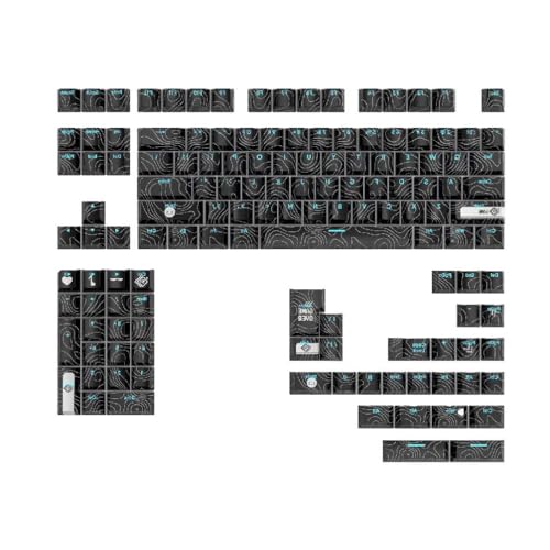 Double Shot Dicke PBT Hintergrundbeleuchtung Tastenkappen Tastenkappe CherryProfile Für Mechanische Tastatur 75/87/84/108 Für CherryMX Schalter Langlebige Oberfläche von Morain