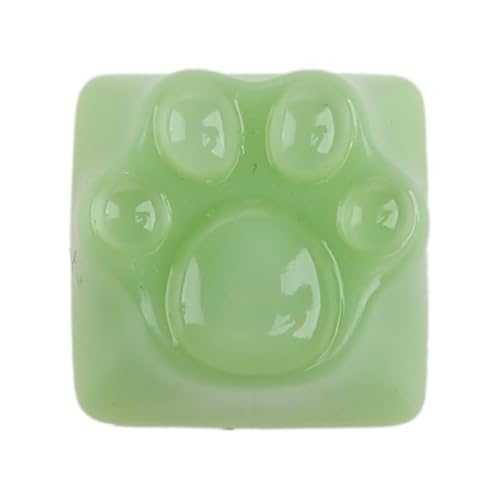 Für Katze Klaue Tastenkappe Mechanische Tastatur Aluminium Metall Weiche Silikon Nette Mädchen Niedlich Rosa Einzel Transparent Keycap Katze Keycap Durchscheinend von Morain