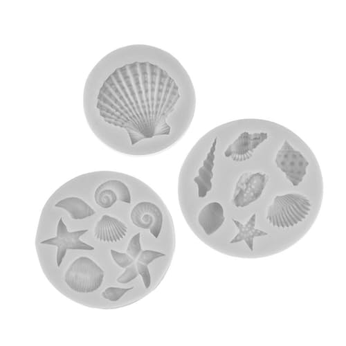 Marine Theme Kuchen Fondant Silikonform Handgefertigte Seife Formen Muschelschuhe Sternenfische Silikon Backform DIYS Handwerk von Morain