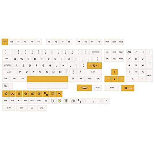 Mechanische Tastatur Tastenkappen Milch Thema Original QX Profil 140 Tasten Kompatibel Cherry MX Kailh Gateron Switches QX ProfileKeycaps von Morain
