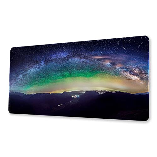 Morain Games Mouse Pad Gaming Large Mousepad Desk Mat Outer Space Big Keyboard Pads Table Accessories for Gaming and Office PC Laptop Computer 300 * 600 * 3MM von Morain