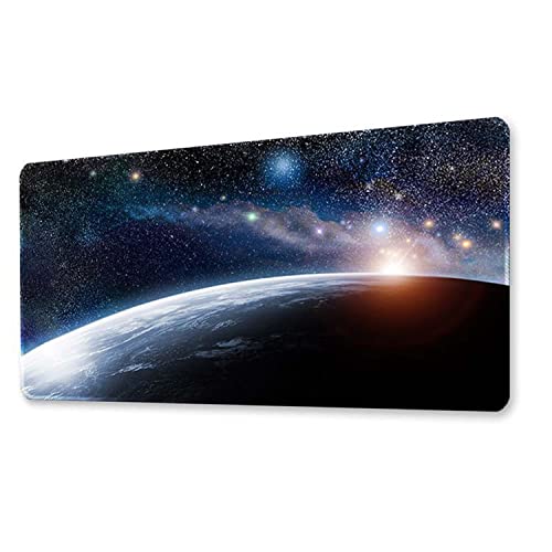 Morain Games Mouse Pad Gaming Large Mousepad Desk Mat Outer Space Big Keyboard Pads Table Accessories for Gaming and Office PC Laptop Computer 300 * 600 * 3MM von Morain