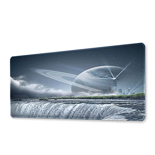 Morain Games Mouse Pad Gaming Large Mousepad Desk Mat Outer Space Big Keyboard Pads Table Accessories for Gaming and Office PC Laptop Computer 300 * 800 * 3MM von Morain