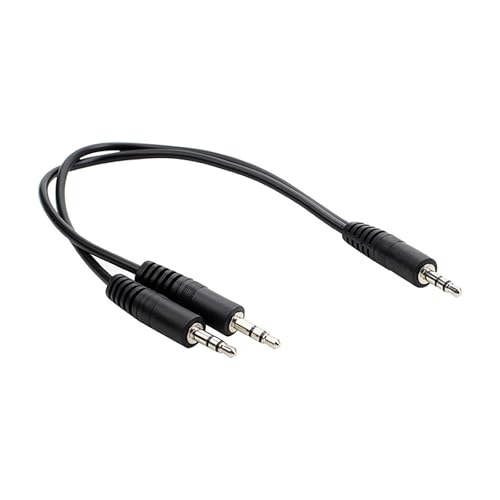 Morain Headsets Mikrofon Splitter Kabel für PC 3,5 mm Kopfhörer Sound Adapter Konverter 3,5 mm Stecker auf Doppel 3,5 mm von Morain