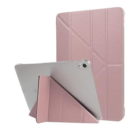 Morain Hülle für iPad 10,2 Zoll 2021/2020 iPad 9./8. Generation & 2019 iPad 7. Generation, Schutzhülle mit TPU-Rückseite, Auto Sleep/Wake Cover, Roségold von Morain