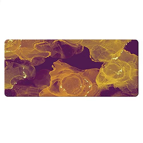 Morain Mauspad, Gaming-Mauspad, rutschfest, Gummi, 700 x 400 cm, wasserdicht, Marmormuster, Stil 13 von Morain