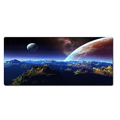 Morian Gaming-Mauspad, 300 x 700 x 3 mm, Dreamy Sternenhimmel, rutschfestes und wasserdichtes Computer-Mauspad mit genähten Kanten, für Gaming, Büro und Zuhause (G-643) von Morain