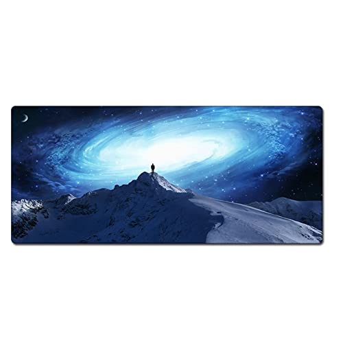 Morian Gaming-Mauspad, 400 x 800 x 3 mm, Dreamy Sternenhimmel, rutschfestes und wasserdichtes Computer-Mauspad mit genähten Kanten, für Gaming, Büro und Zuhause (G-619) von Morain