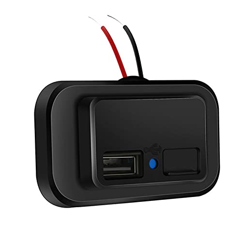 Dual USB Ladebuchse,MoreChioce 3.1A 12V Auto Ladegerät Buchse Auto Steckdose Ladegerät Adapter mit USB Anschluss Staubschutz für Auto Wohnmobil von MoreChioce