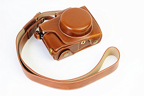Vollsohlensicherungen Öffnungs Version Schutz-PU-Leder Kamera Tasche mit Stativ-Design-kompatibel für Olympus OM-D E-M10 Mark 2 EM10 Mark II mit 14-42mm F3.5-5.6 EZ-Objektiv mit Schulter-Ansatz-Bügel-Gurt Brown Vollsohlensicherungen Öffnungs Version Schutz-PU-Leder Kamera Tasche mit Stativ-Design-kompatibel für Olympus OM-D E-M10 Mark 2 EM10 Mark II mit 14-42mm F3.5-5.6 EZ-Objektiv mit Schulter-Ansatz-Bügel-Gurt Brown von MoreGift4U