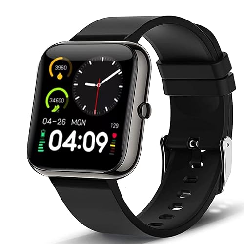MoreJoy Smart Watch, Activity Fitness Tracker mit Blutdruck und Herzfrequenzmesser, Schlafmonitor, IP68 Wasserdicht, 1,7 Zoll Touchscreen Smartwatch für Damen Herren von MoreJoy