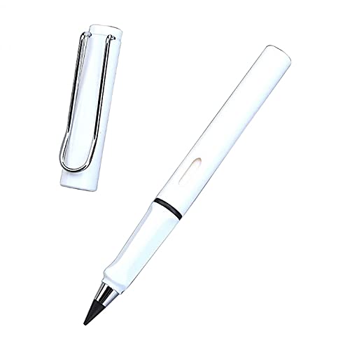 Morelax Tintenlose Bleistifte Ewig,Technologie Unbegrenztes Schreiben Eternal Pencil, Unendlicher Bleistif, Ewiger Bleistift No Ink Pen Magic Pencils (Weiß) von Morelax