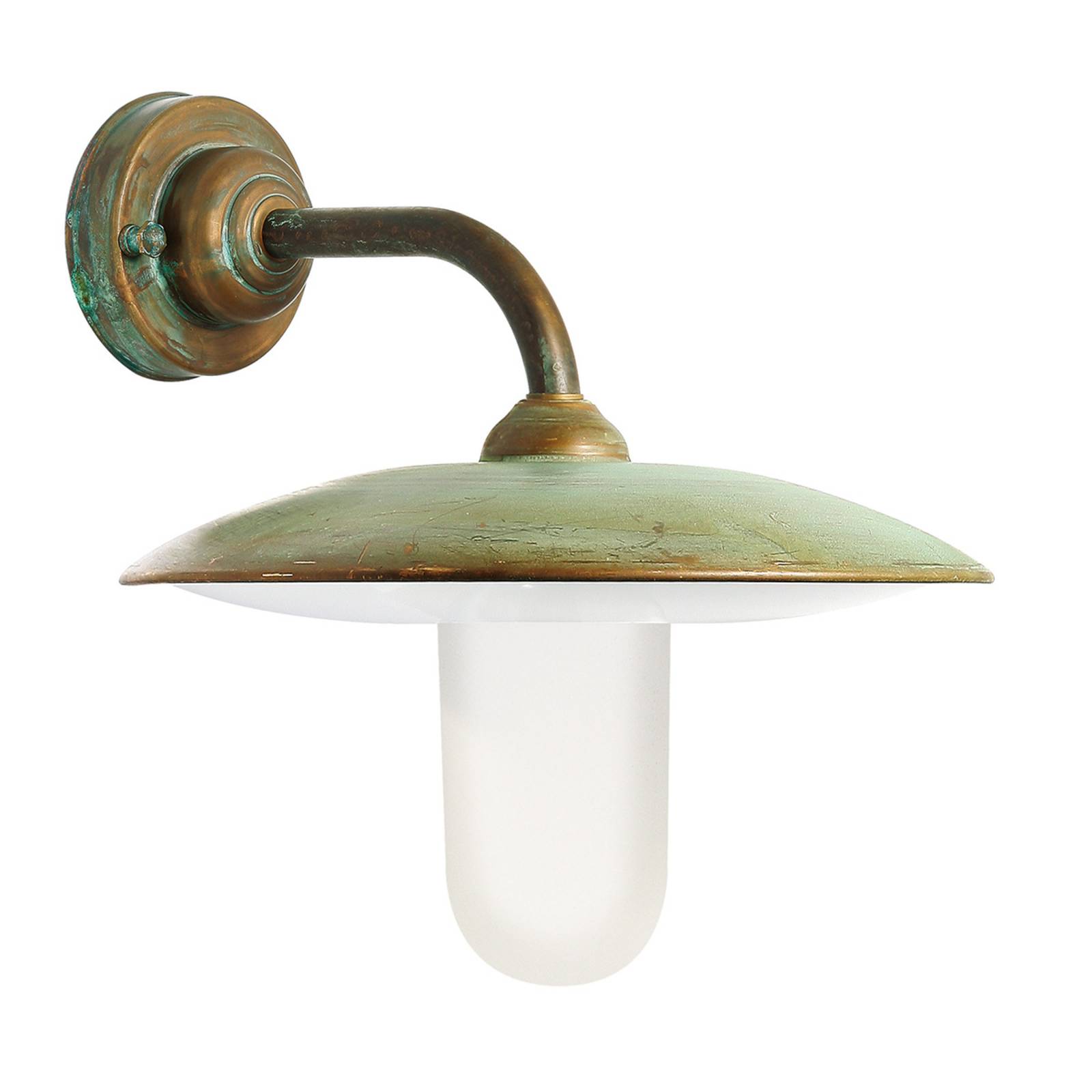 Außenwandleuchte Casale, messing antik Glas opal Außenwandleuchte Casale, messing antik Glas opal von Moretti Luce