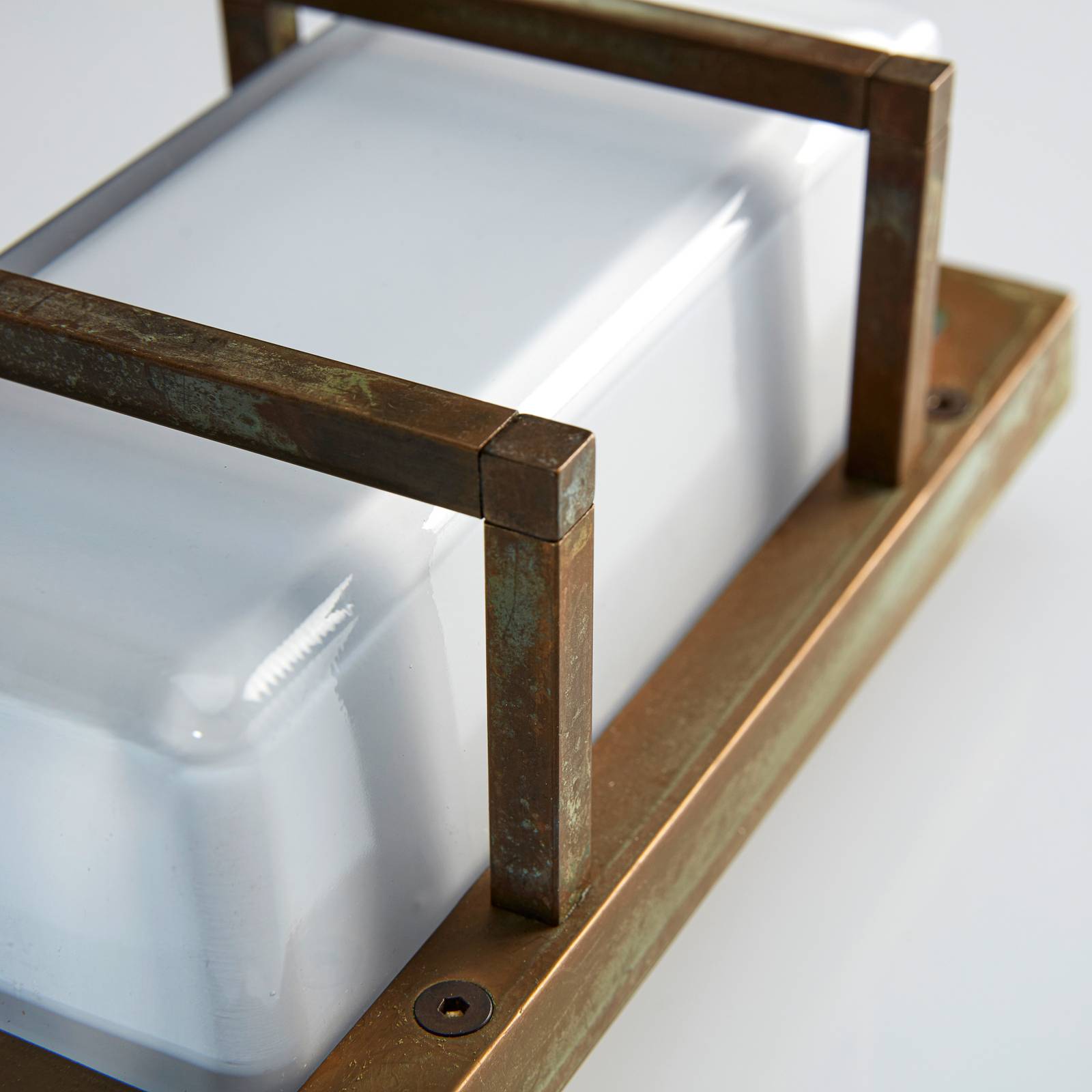 Außenwandleuchte Ice Cubic 3415, messing antik Außenwandleuchte Ice Cubic 3415, messing antik von Moretti Luce