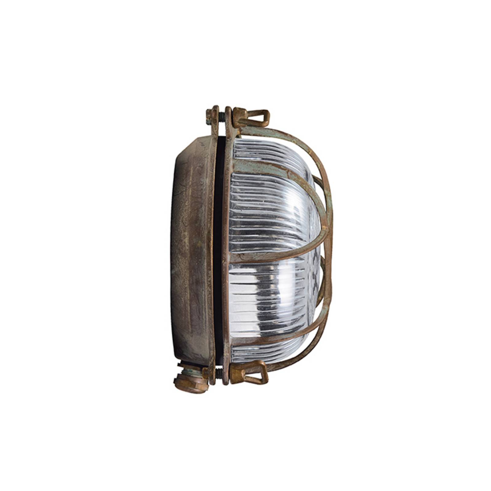 Außenwandleuchte Tortuga Messing antik, Glas klar Außenwandleuchte Tortuga Messing antik, Glas klar von Moretti Luce