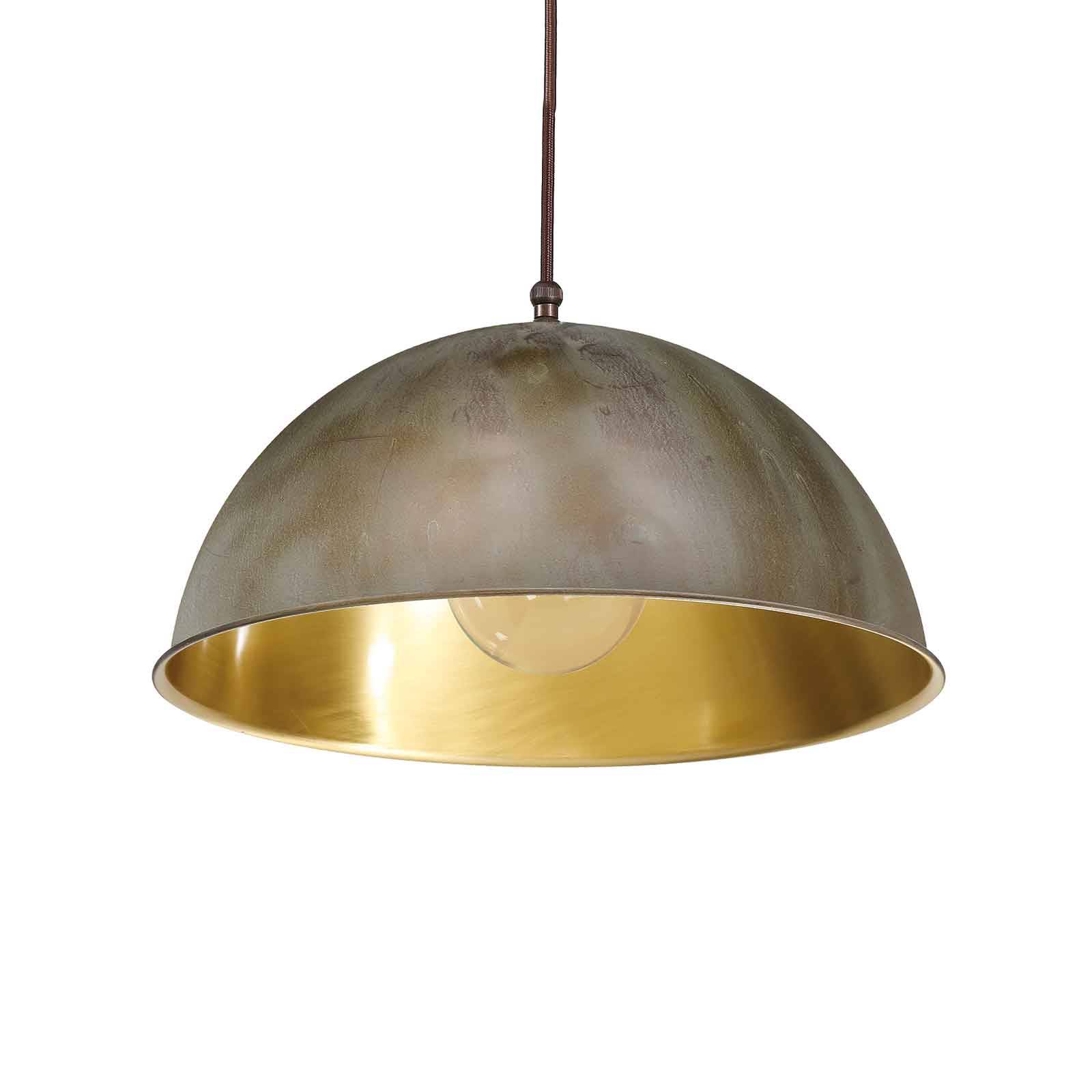 Hängeleuchte Circle gold / messing antik, Ø25cm von Moretti Luce