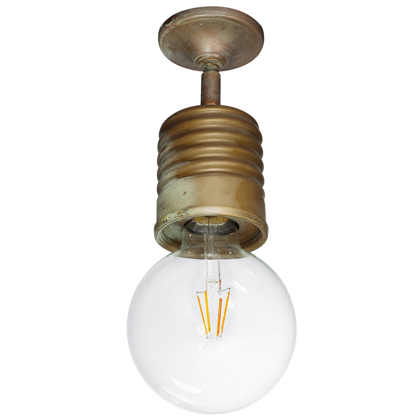 Wandleuchte Orti mit Gelenk, messing antik Wandleuchte Orti mit Gelenk, messing antik von Moretti Luce
