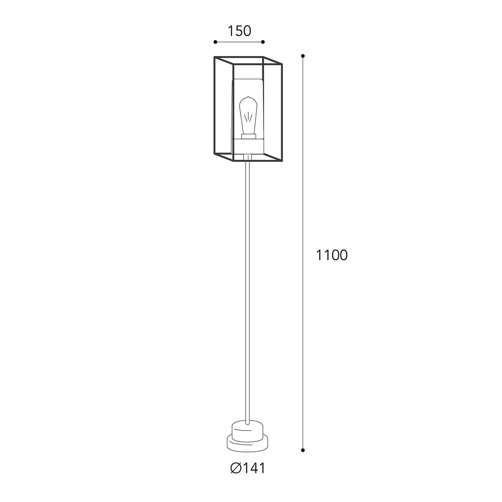 Wegeleuchte Cubic³ 3371 messing antik/klar von Moretti Luce