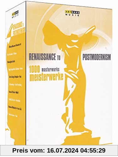 1000 Meisterwerke - Renaissance to Postmodernism [10 DVDs] von Moritz, Reiner E.