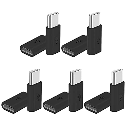 Universal Micro-USB auf Typ C Datenübertragungs-Konverter, Datenübertragungszubehör, für alle Typ-C Stecker Typ C auf Micro-USB-Adapter, 10 Stück von Morningmo