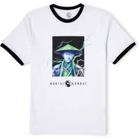 Mortal Kombat Raiden Unisex Ringer T-Shirt - Weiß/Schwarz - L von Mortal Kombat