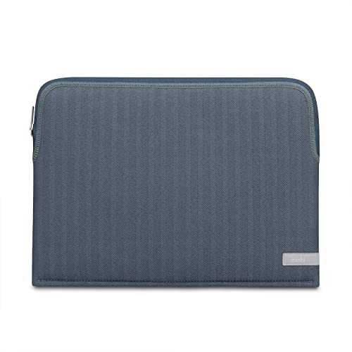 Moshi Pluma Laptop Sleeve - Softcase für MacBook Pro/Air 13 Zoll (2020) - Denim Blue von Moshi