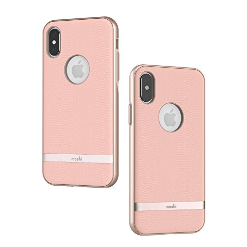 Moshi Vesta for iPhone X - Schutzgehäuse aus Stoff - Rosa von Moshi