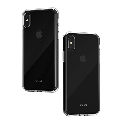 Moshi Vitros Premium Schutzhülle für iPhone X - 30 Jahre Garantie - Stoßfest, Kratzfest,Qi kompatibel (Kristallklar) von Moshi