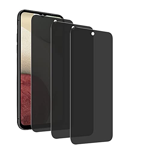 Mosoris [3 Stück] Privacy Panzerglasfolie Schutzfolie Samsung A12 Anti-Spähen Gehärtetem Glas, 9H Hart Full Screen Protector Anti Spy Tempered Glass Blickschutzfolie für Samsung A12 / A125F / M12 von Mosoris