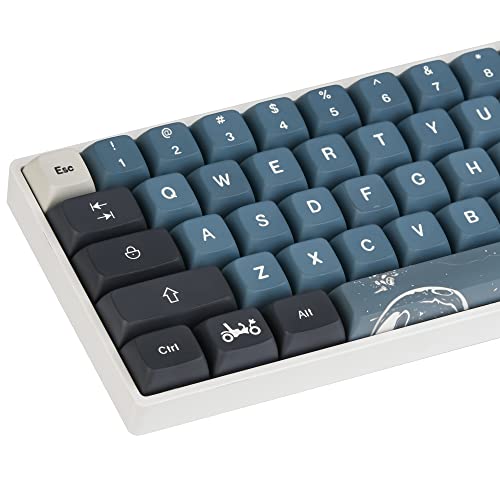 Apollo PBT Custom Tastenkappen, 83 Tasten Dye Sublimation XDA Key Cap Set für Cherry/Gateron MX Switches 60 Prozent / 68 / GK61 Gaming Mechanische Tastatur von Mosptnspg