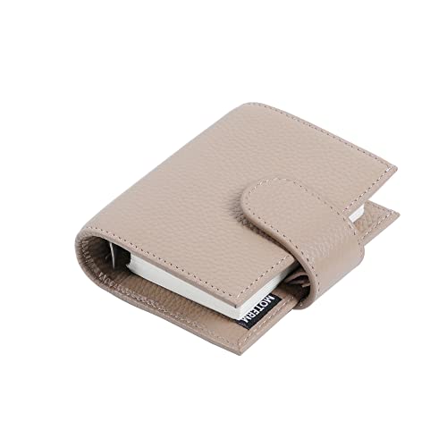 Moterm A9 Regular Ringe Planer - Echtes Leder Binder Organizer Geldbörse (Kiesel-Taupe, 19mm Ring) von Moterm