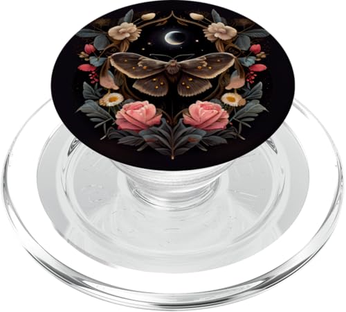 Motte Mond Blumen Astrologie Himmlisch PopSockets PopGrip für MagSafe Motte Mond Blumen Astrologie Himmlisch PopSockets PopGrip für MagSafe von Moth Merch