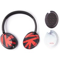 MOTH Red Dash Over-Ear Headphones & Caps von Moth