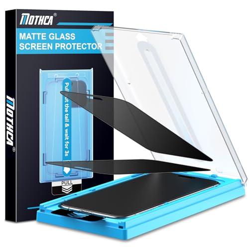 Mothca Matt Sichtschutz für iphone 14 Pro Max Sichtschutzfolie Matte, Anti-Spy Privacy Screen Protector, 9H Schutzglas Anti-Fingerabdruck (6,7 Zoll - 2 Stück) von Mothca