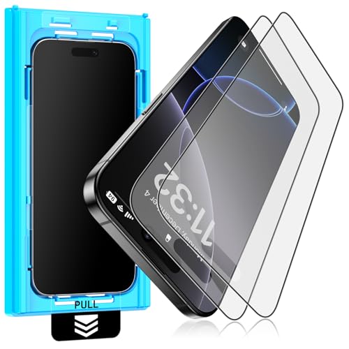 Mothca 2 Stück Matte Schutzfolie für iphone 16 Pro Max, 9H Mattes Schutzglas Screen Protector, 2,5D Displayschutz Folie Blendschutz Anti-Fingerabdruck (2024 6,9 Zoll) von Mothca