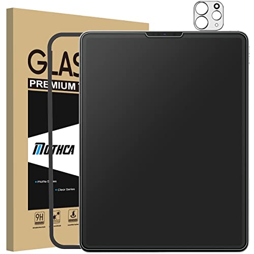 Mothca Matt Panzer Schutz glas [1+1 Stück] für iPad Pro 11 Zoll (2022/2021/2020/2018) und iPad Air 4/ Air 5 (2022) 10,9", 1* matte Schutzfolie + 1* Kamera Objektivfolie, Anti-Fingerabdrücken von Mothca