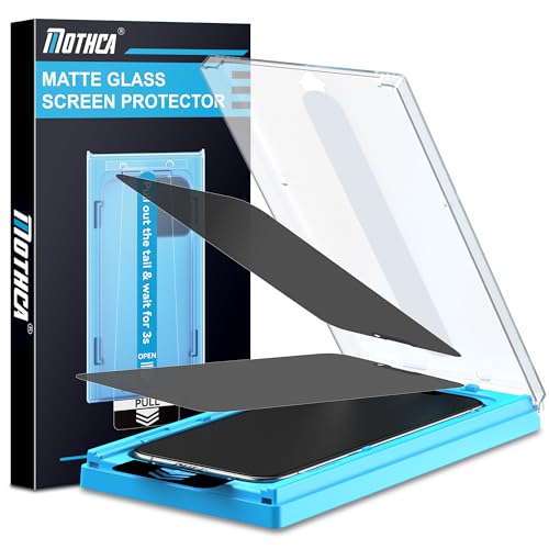 Mothca Matt Sichtschutz für iphone 13 Pro Max/iphone 14 Plus Sichtschutzfolie Matte, Anti-Spy Privacy Screen Protector, 9H Schutzglas Anti-Fingerabdruck (6,7 Zoll- 2 Stück) von Mothca
