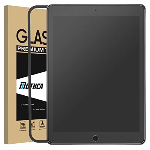 Mothca Matt Tempered Glass Schutzfolie für iPad 10,2 Zoll 9/8 /7 Generation, Anti-Kratzen, Anti-Bläschen Schutzglas, HD Displayschutz folie (1 Stück) von Mothca