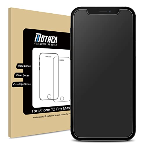 Mothca Matte Schutzfolie für iphone 12 Pro Max 6,7Inch Schutzfolie (2020),Matt Screen Protector, Blendschutz, Anti-Fingerabdruck,Anti-Bläschen von Mothca